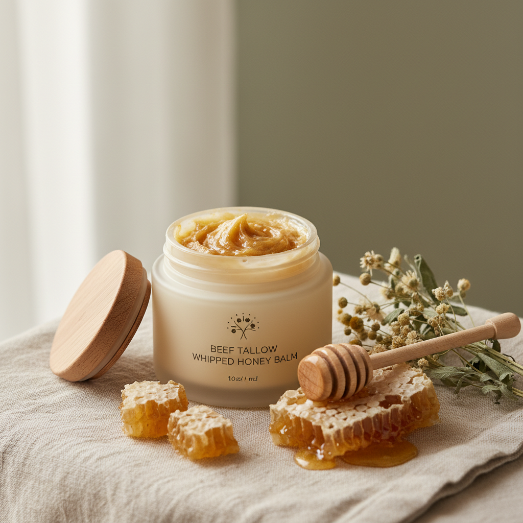 Beef Tallow Whipped Honey Cream