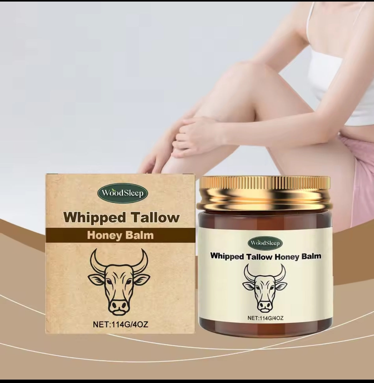 Beef Tallow Whipped Honey Cream